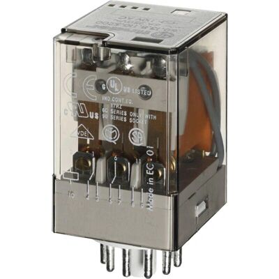 Finder 60.13.8.006.0040 - Relä med 3 switchar, 6 V AC, 10 A Finder 60.13.8.006.0040 - Relä med 3 switchar, 6 V AC, 10 A