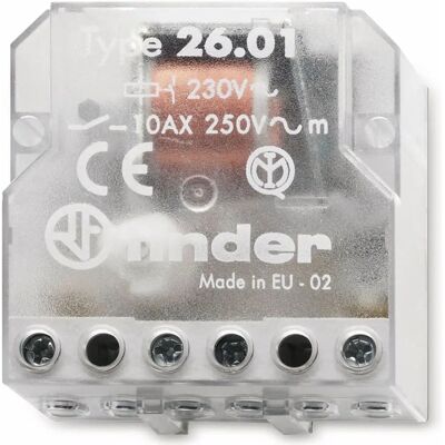Finder 26.01.8.230.0000 - Compact 230V 10A Switch - Switch Finder 26.01.8.230.0000 - Compact 230V 10A Switch - Switch