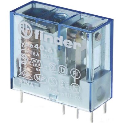 Finder 40.61.9.018.4000 Relais - 250V/AC, 400V/AC - 1 Stück Finder 40.61.9.018.4000 Relais - 250V/AC, 400V/AC - 1 Stück