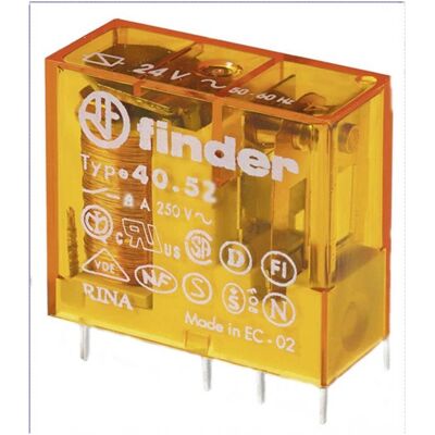 Finder 40.52.8.230.4000 Relais - AgSnO2, 230V, 8A Finder 40.52.8.230.4000 Relais - AgSnO2, 230V, 8A