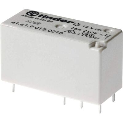 Relais Finder 41.61.9.012.0010 12V/DC 16A - Circuit imprimé - Publicité Relais Finder 41.61.9.012.0010 12V/DC 16A - Circuit imprimé - Publicité