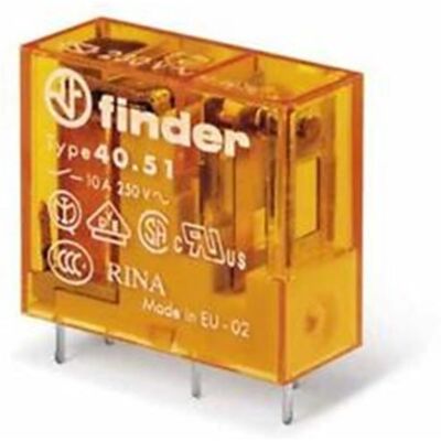 Finder Power Relay 12V DC SPDT PCB Mount 10A - Relay Finder Power Relay 12V DC SPDT PCB Mount 10A - Relay