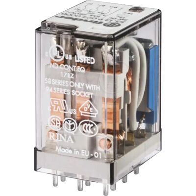 FINDER 55.13.9 - 6 V DC coil - 3 CO - 10 A Relay FINDER 55.13.9 - 6 V DC coil - 3 CO - 10 A Relay