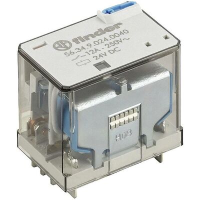 Finder 56.34.9.024.0000 Relay - 24 V/DC, 12 A, 4 Contacts Finder 56.34.9.024.0000 Relay - 24 V/DC, 12 A, 4 Contacts