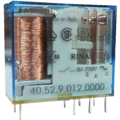 Finder Mini Relè 2 Scambi 8A 12VDC - Relè Finder Mini Relè 2 Scambi 8A 12VDC - Relè