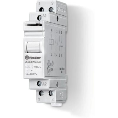 Finder 202224dc Interrupteur bipolaire 17.5mm 2NO 16A - Publicité Finder 202224dc Interrupteur bipolaire 17.5mm 2NO 16A - Publicité