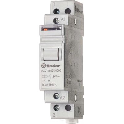 Finder 20.21.9.012.4000 Relay - 12V DC, 1 NO, Kompakt DIN-montering Finder 20.21.9.012.4000 Relay - 12V DC, 1 NO, Kompakt DIN-montering