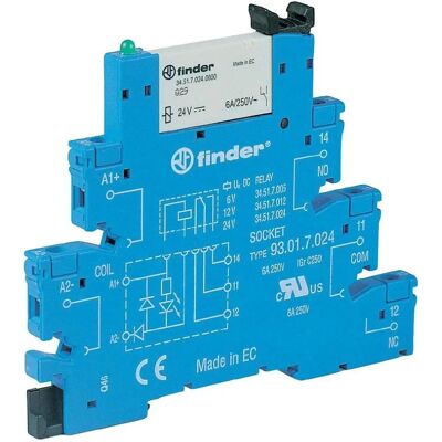 Finder 38.81.7.024.8240 Solid State Relais - 2A, 240VAC, Montage DIN-Schiene Finder 38.81.7.024.8240 Solid State Relais - 2A, 240VAC, Montage DIN-Schiene