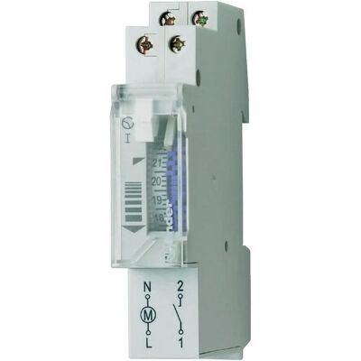 Finder Modell 12.11 Elektromechanischer Tageszeitschalter - 1 Kontakt 16A Finder Modell 12.11 Elektromechanischer Tageszeitschalter - 1 Kontakt 16A