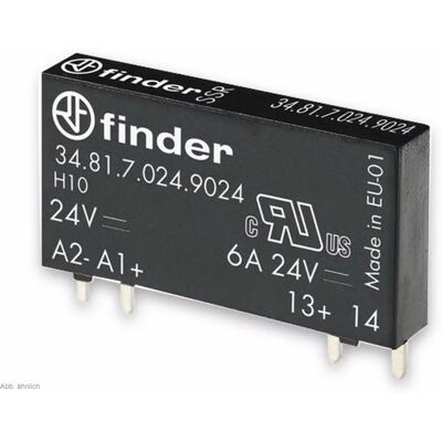 Finder Relais 34.81.7.005.9024 - Halbleiterrelais - 6A, 24V DC Finder Relais 34.81.7.005.9024 - Halbleiterrelais - 6A, 24V DC
