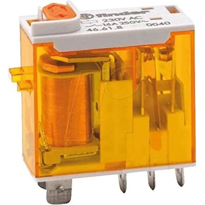 Finder 46.61.8.230.0040 - 230V Relay SPDT 16A - Industrial Series Finder 46.61.8.230.0040 - 230V Relay SPDT 16A - Industrial Series