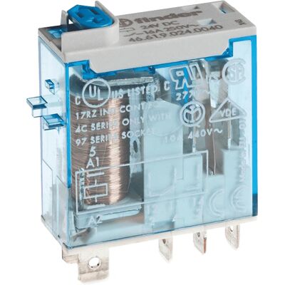 Finder Leistungsrelais 48V DC, 16A, SPDT, Steckmontage Finder Leistungsrelais 48V DC, 16A, SPDT, Steckmontage