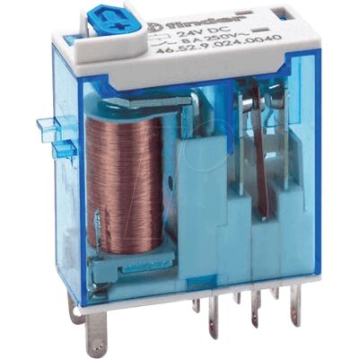 Finder 46.52.9.048.0040 Mini-Industrie-Relais - 48V, 2 CO, 8A Finder 46.52.9.048.0040 Mini-Industrie-Relais - 48V, 2 CO, 8A