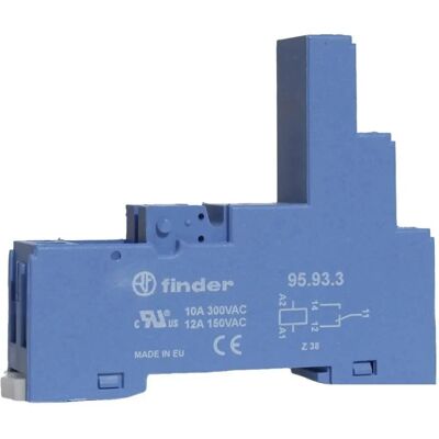 Finder 95.93.3 Relay Support - 81.9x15.5x64.8mm - Blue Finder 95.93.3 Relay Support - 81.9x15.5x64.8mm - Blue