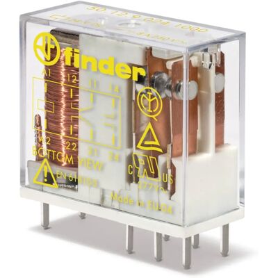 Finder Relay 48V DC 8A DPDT PCB Mount - Relay Finder Relay 48V DC 8A DPDT PCB Mount - Relay