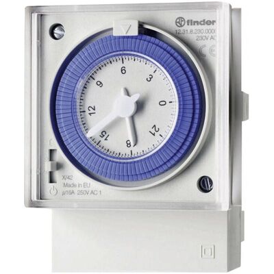 Finder 12.31.8.230.0000 Mechanischer Timer - Frontmontage, 16A Finder 12.31.8.230.0000 Mechanischer Timer - Frontmontage, 16A