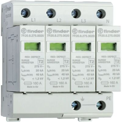 Finder 7P.25.8.275.1020 Surge Protector - IP20 Type 2 Finder 7P.25.8.275.1020 Surge Protector - IP20 Type 2