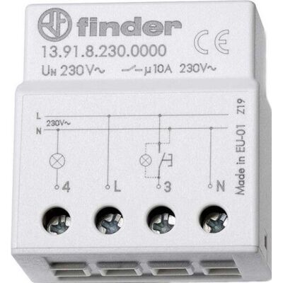 Finder 13.91.8.230.0000 Elektronisches Treppenrelais - Relais-Schalter Finder 13.91.8.230.0000 Elektronisches Treppenrelais - Relais-Schalter