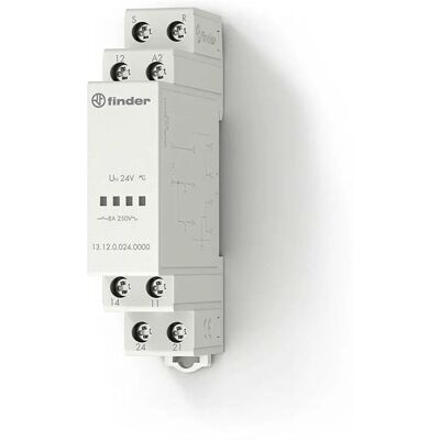 Finder Leistungsrelais 13 Serie SPDT 12V AC/DC 8A DIN-Schiene Finder Leistungsrelais 13 Serie SPDT 12V AC/DC 8A DIN-Schiene
