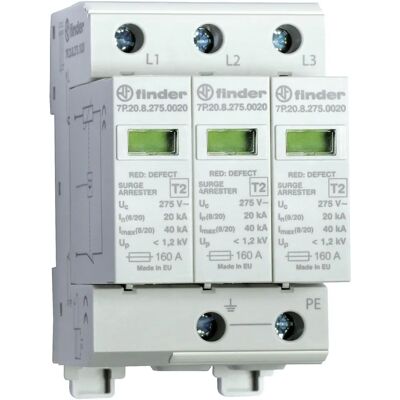 Finder Überspannungsableiter - Typ 2 - 275V - 20kA - Verteilerschrank Finder Überspannungsableiter - Typ 2 - 275V - 20kA - Verteilerschrank