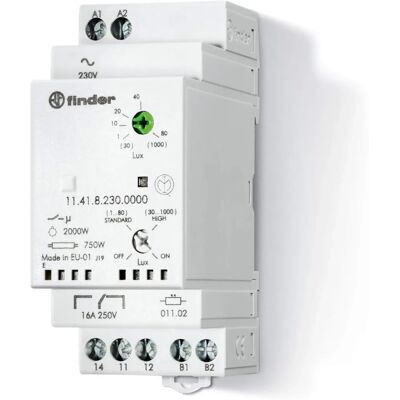 Finder Dämmerungsschalter - 1000Lux 16A - Außen Sensor - IP54 Finder Dämmerungsschalter - 1000Lux 16A - Außen Sensor - IP54
