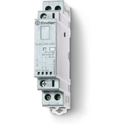 FINDER Schütz 22.32.0.024.4320 - 25A, 24V/AC/DC, IP20 FINDER Schütz 22.32.0.024.4320 - 25A, 24V/AC/DC, IP20