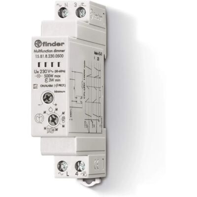 Finder Modelo 15.81.8.230.0500 - Dimmer para LED e CFL 500W Finder Modelo 15.81.8.230.0500 - Dimmer para LED e CFL 500W