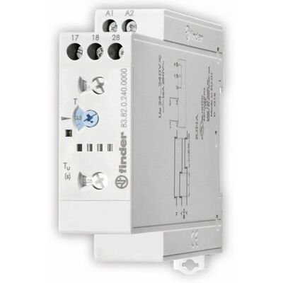 Finder Zeitrelais Serie 83 - Monofunktional, 24-240 V, 2 NO Kontakte Finder Zeitrelais Serie 83 - Monofunktional, 24-240 V, 2 NO Kontakte