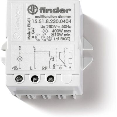 Finder 15.51.8.230.0404 - Elektroniczny dimmer 230VAC 400W Finder 15.51.8.230.0404 - Elektroniczny dimmer 230VAC 400W