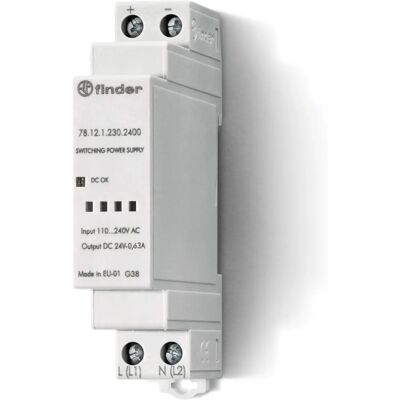 Finder 78.12.1.230.2400 - Schaltnetzteil - 24V DC, 12W, 0,5A Finder 78.12.1.230.2400 - Schaltnetzteil - 24V DC, 12W, 0,5A