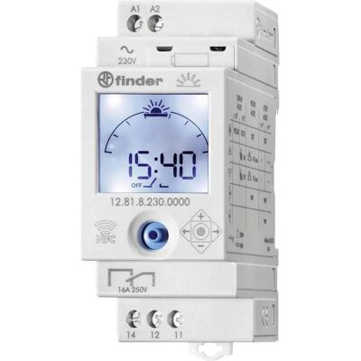Finder Merk Model 12.81.8.230.0000 - Tijds Schakelaar Finder Merk Model 12.81.8.230.0000 - Tijds Schakelaar
