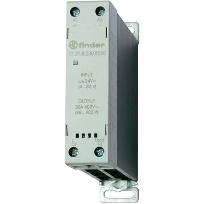Relais à état solide Finder 77 - 30A SPST 230V Contrôle - 48-480V Charge - Publicité Relais à état solide Finder 77 - 30A SPST 230V Contrôle - 48-480V Charge - Publicité
