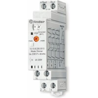 Finder 15.10.8.230.0010 Elektronischer Dimmer für DIN-Schiene - 230V AC Finder 15.10.8.230.0010 Elektronischer Dimmer für DIN-Schiene - 230V AC