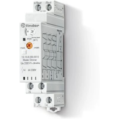 Dimmer Maître Finder 0-10V - Électronique 230VAC - Publicité Dimmer Maître Finder 0-10V - Électronique 230VAC - Publicité