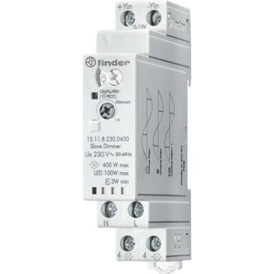 Interrupteur Variateur Finder - Réglable - 230V - Gris - Publicité Interrupteur Variateur Finder - Réglable - 230V - Gris - Publicité