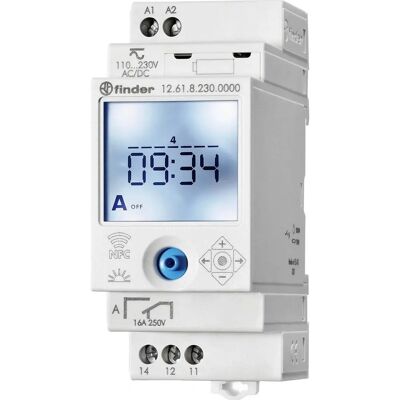Finder Model 12.61 Digital Weekly Timer Switch - White Finder Model 12.61 Digital Weekly Timer Switch - White