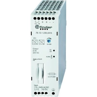 Finder 78.1D.1.230.2415 High Efficiency DIN Rail Power Supply - Power Supply Finder 78.1D.1.230.2415 High Efficiency DIN Rail Power Supply - Power Supply