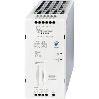 Finder 78.2E.1.230.2414 Netzteil - 24V DC, 240W, DIN-Schiene Finder 78.2E.1.230.2414 Netzteil - 24V DC, 240W, DIN-Schiene