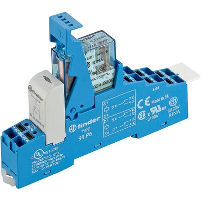 Finder 48.P5.9.024.0050 Relay - 2 Contacts - 24V DC Finder 48.P5.9.024.0050 Relay - 2 Contacts - 24V DC
