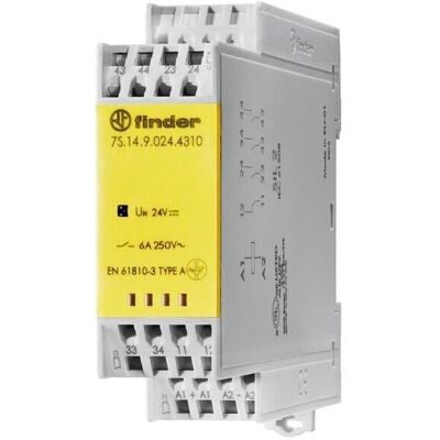 Finder 7S.14.9.024.4220 Relay - 24V DC - 3A - IP20 Finder 7S.14.9.024.4220 Relay - 24V DC - 3A - IP20