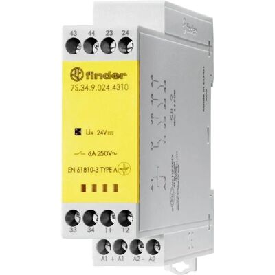 Finder 7S.34.9.024.4310 Relä - 6A, IP20, Monostabil Finder 7S.34.9.024.4310 Relä - 6A, IP20, Monostabil