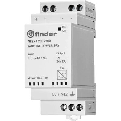 FINDER 78.25.1.230.2400 Netzteil - DIN-Schiene, 24V, 1A, 25W FINDER 78.25.1.230.2400 Netzteil - DIN-Schiene, 24V, 1A, 25W