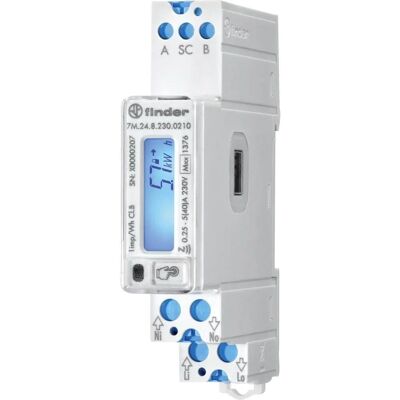 Finder 7M.24.8.230.0210 Energy Meter - Digital 40A Finder 7M.24.8.230.0210 Energy Meter - Digital 40A