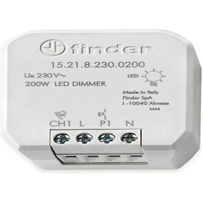 Finder 15.21.8.230.0200 Elektronisk Dimming Väldigt Ljusgrå - Dimmer Finder 15.21.8.230.0200 Elektronisk Dimming Väldigt Ljusgrå - Dimmer