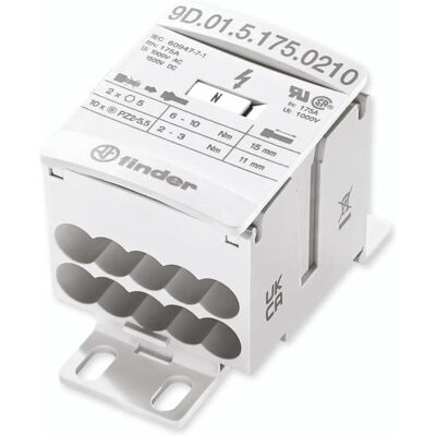 Finder 9D.01.5.175.0210 Weißer Verteiler 12-polig 175A 16mm² - Verteiler Finder 9D.01.5.175.0210 Weißer Verteiler 12-polig 175A 16mm² - Verteiler