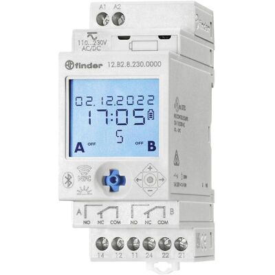 Finder 12.B2.8.230.0000 Timer switch - Astronomical, 2x30A, 400V Finder 12.B2.8.230.0000 Timer switch - Astronomical, 2x30A, 400V