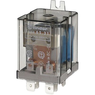 FINDER 65.31.9.024.4000 Relais - 24 V/DC, 20 A, Steckrelais FINDER 65.31.9.024.4000 Relais - 24 V/DC, 20 A, Steckrelais