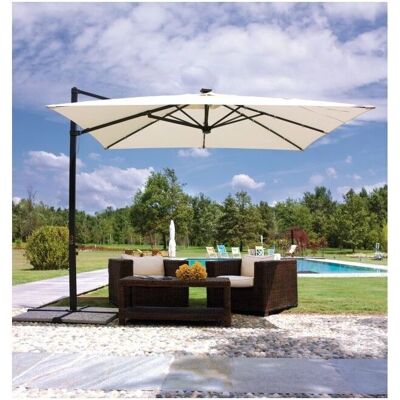 Sombrilla Cuadrada 3x3 m - LED y Solar - MOIA Sombrilla Cuadrada 3x3 m - LED y Solar - MOIA