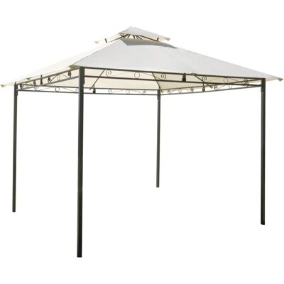 Gazebo in metallo e poliestere Greenwood 300x300cm - Copertura esterna Gazebo in metallo e poliestere Greenwood 300x300cm - Copertura esterna