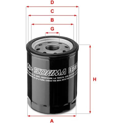 Sofima Ölfilter S 2530 R - Ölfilter Sofima Ölfilter S 2530 R - Ölfilter